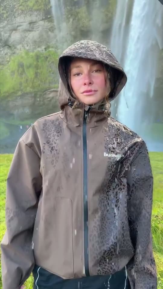 UNDRY jacket worn outdoors